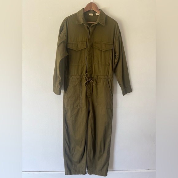 Levi’s Baggy Surplus Army Green Long‎ Sleeve Utility Jumpsuit Size Small - Picture 5 of 16